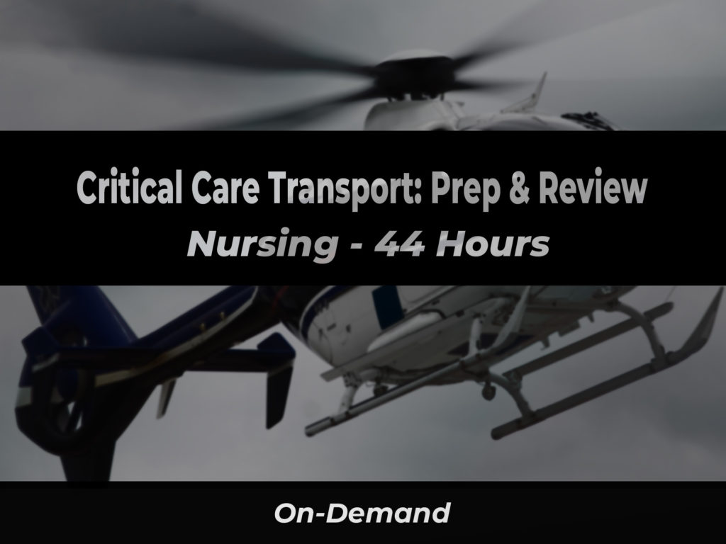 Online Flight & Critical Care FPC, CCPC, CFRN Review and Prep